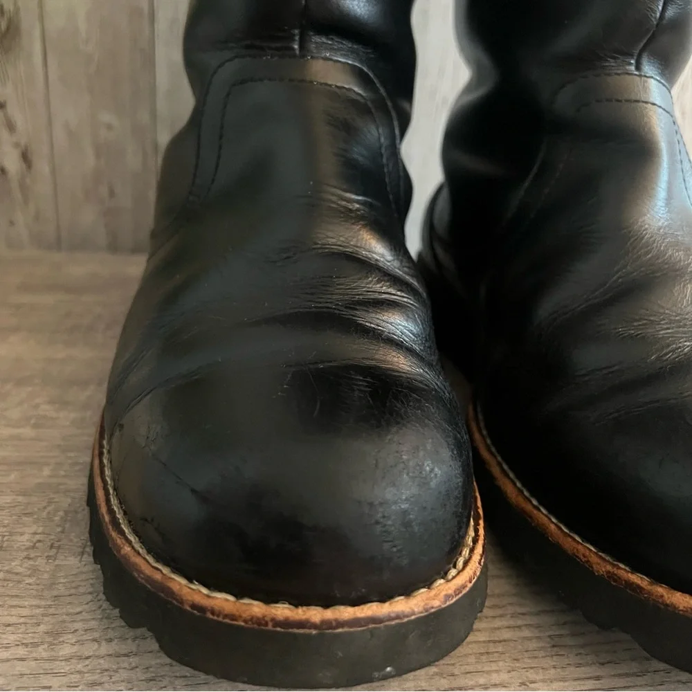 UGG Black Stoneman 3247 Leather Men's Rain & Snow Boots Sherpa Lined 9